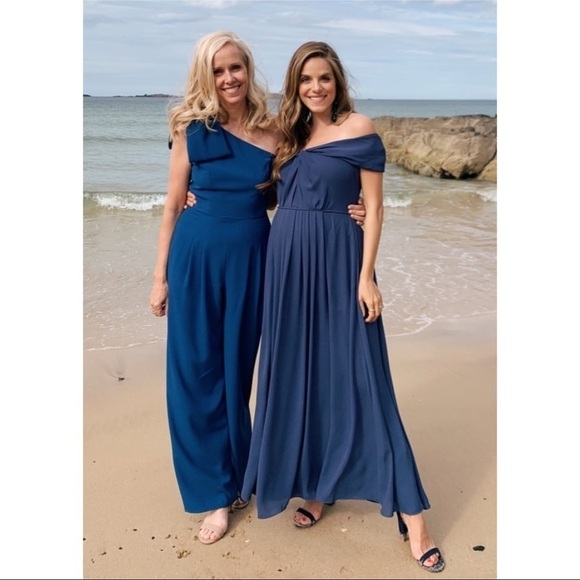 NWT Gal Meets Glam Sandra Maxi Dress K0321M Color Sea - Picture 4 of 14